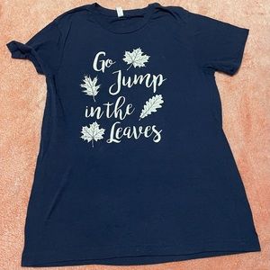 Navy blue fall short sleeve